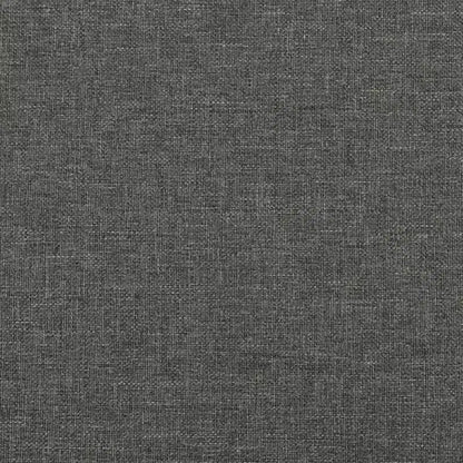 Cadre de lit Gris foncé Tissu 100 % polyester, contreplaqué, bois composite