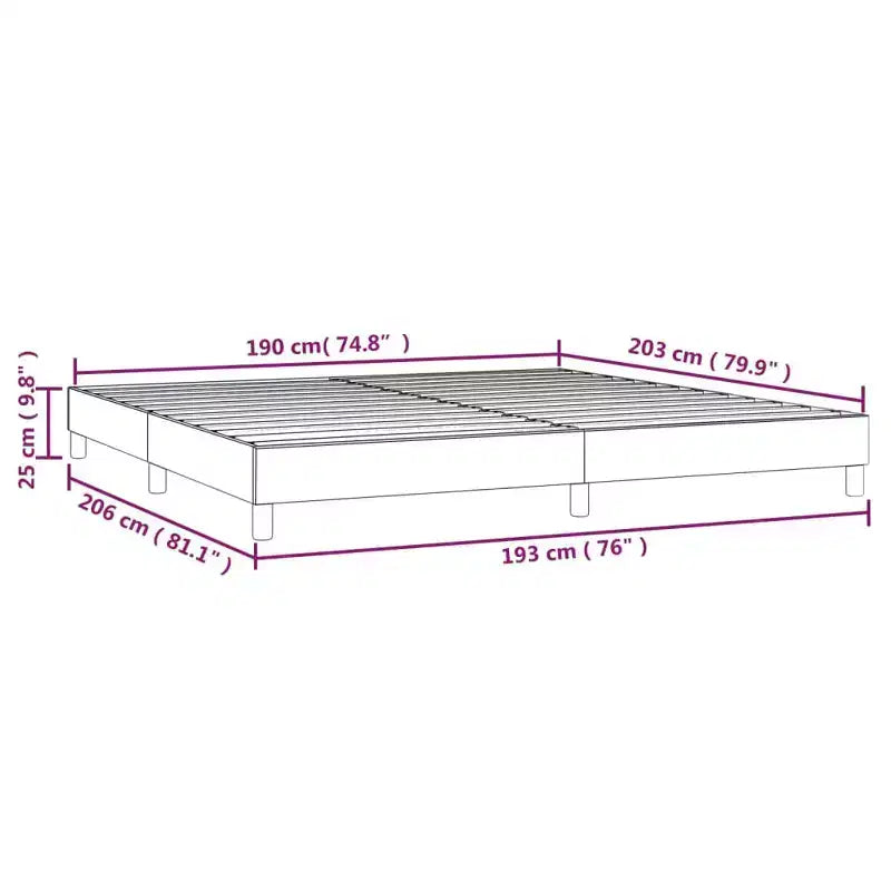 Cadre de lit King en similicuir blanc durable