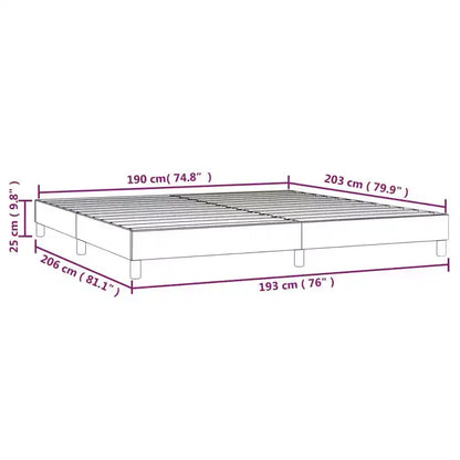 Cadre de lit King en similicuir blanc durable