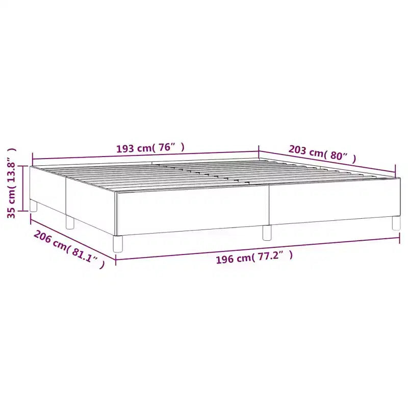 Cadre de lit Velours gris foncé (100 % polyester), contreplaqué, bois d'ingénierie