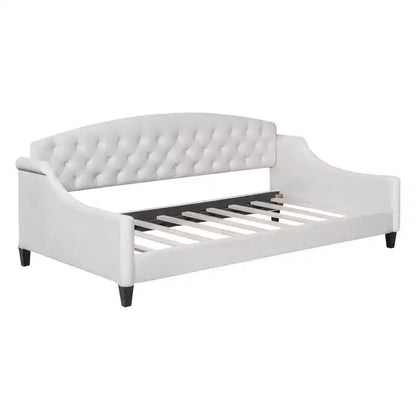 Lit de repos capitonné moderne de luxe à boutons Luxystar pour chambre à coucher et chambre d'amis, taille double