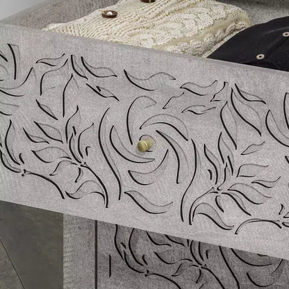 Commode Galano en bois sculpté à 6 tiroirs 45,4 L  15,7 P  32,0 H