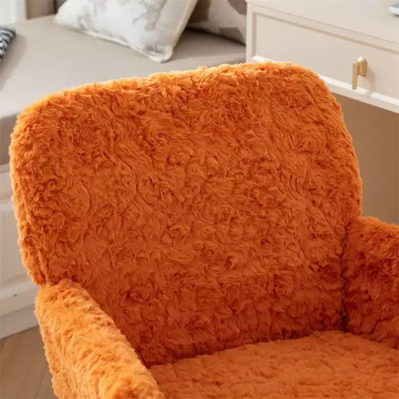 Chaise de bureau moderne, fauteuil de bureau pivotant ergonomique réglable avec accoudoirs rembourrés, chaise de bureau moelleuse à dossier mi-haut pour le salon ou le bureau