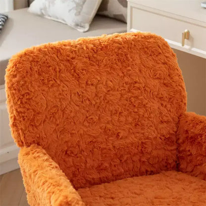 Chaise de bureau moderne, fauteuil de bureau pivotant ergonomique réglable avec accoudoirs rembourrés, chaise de bureau moelleuse à dossier mi-haut pour le salon ou le bureau