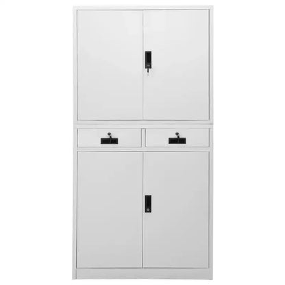 vidaXL Classeur de rangement en métal avec étagères pour bureau en acier