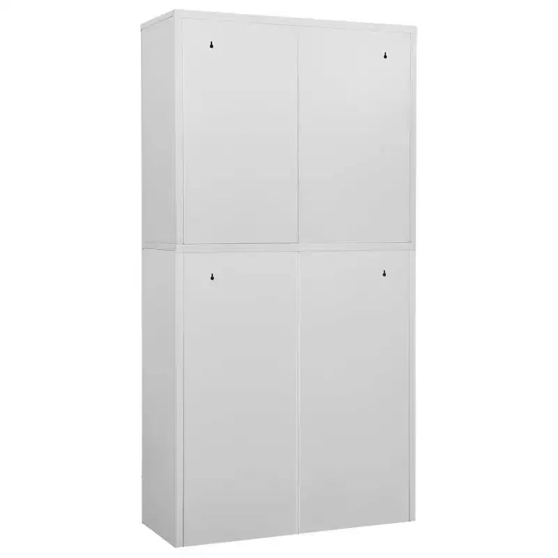 vidaXL Classeur de rangement en métal avec étagères pour bureau en acier