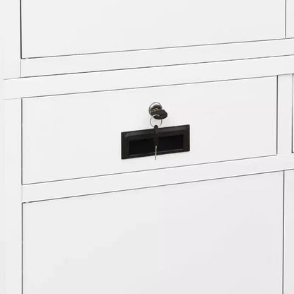 vidaXL Classeur de rangement en métal avec étagères pour bureau en acier