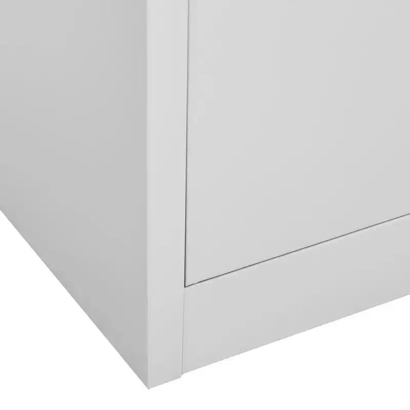 vidaXL Classeur de rangement en métal avec étagères pour bureau en acier