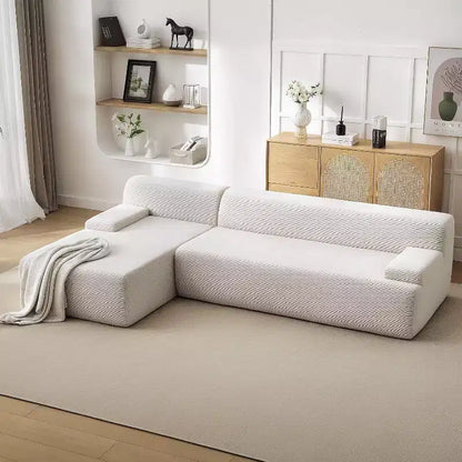 Canapé sectionnel convertible en L de 107 pouces, canapé modulaire 3 places rembourré, canapé-lit sans assemblage requis pour salon, chambre à coucher