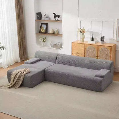 Canapé sectionnel convertible en L de 107 pouces, canapé modulaire 3 places rembourré, canapé-lit sans assemblage requis pour salon, chambre à coucher