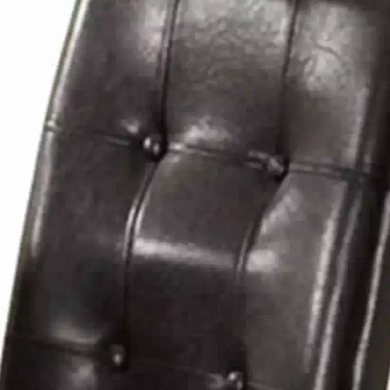 Chaise de salle à manger Royal Hampton en similicuir et pin, lot de 2, brun foncé