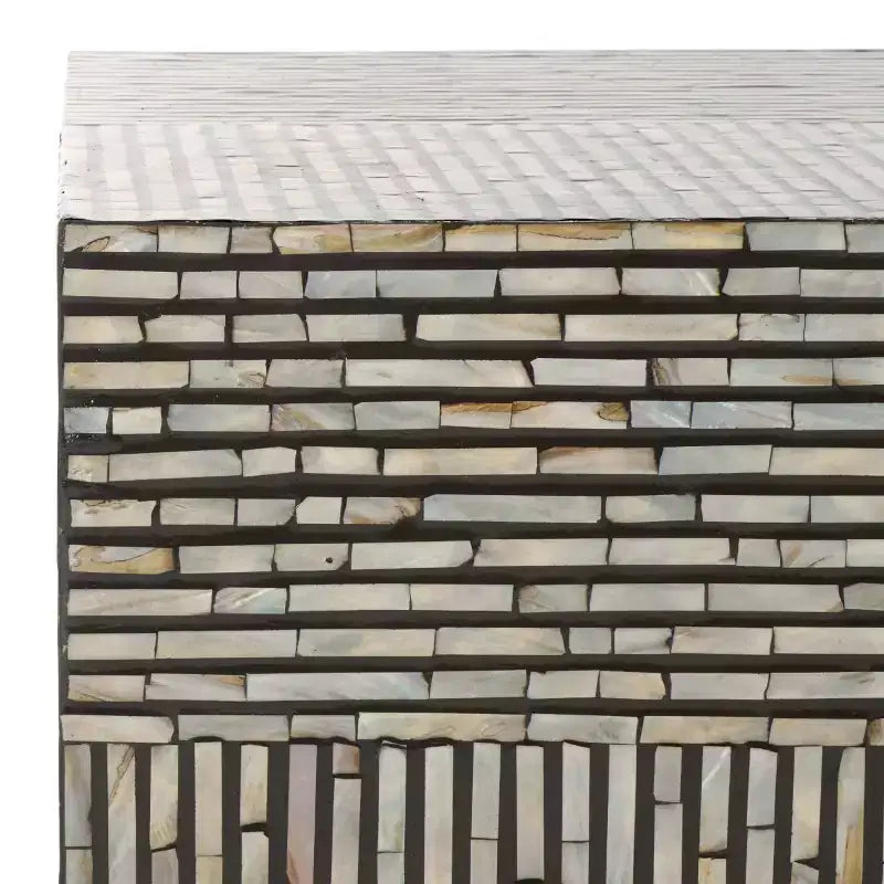 Café Hamza Rectangular Prism - COF1806A - Argent/Noir - Safavieh