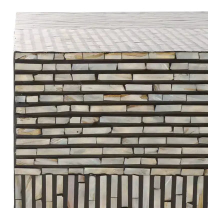 Café Hamza Rectangular Prism - COF1806A - Argent/Noir - Safavieh