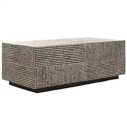 Café Hamza Rectangular Prism - COF1806A - Argent/Noir - Safavieh