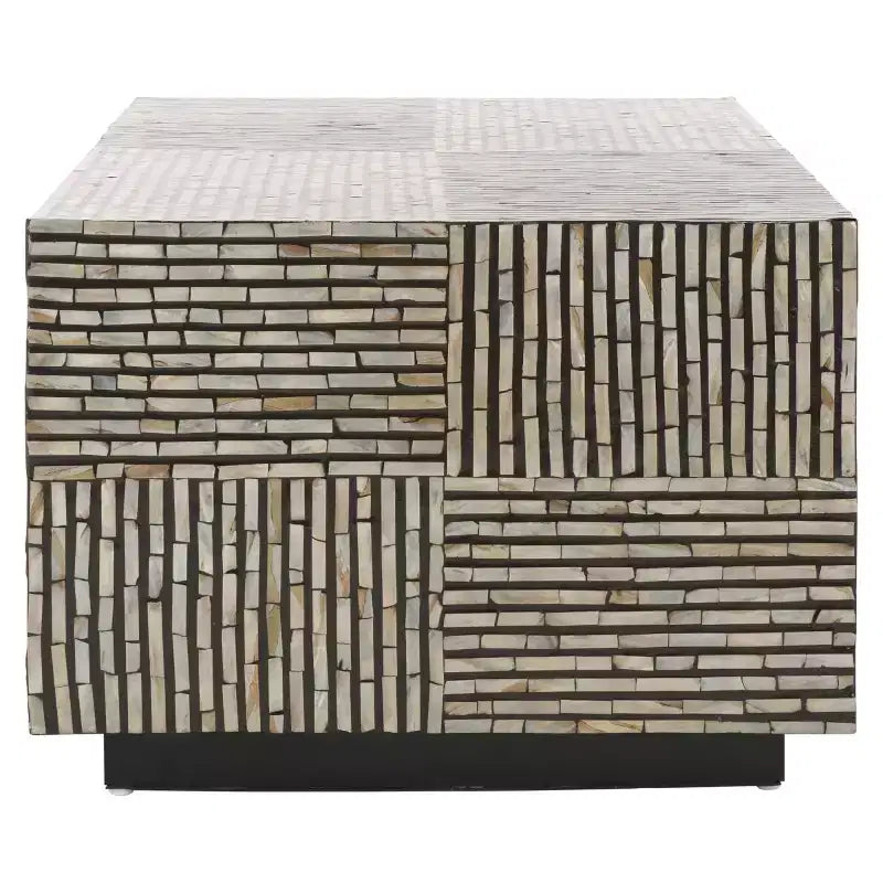 Café Hamza Rectangular Prism - COF1806A - Argent/Noir - Safavieh