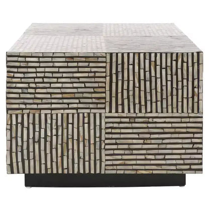 Café Hamza Rectangular Prism - COF1806A - Argent/Noir - Safavieh
