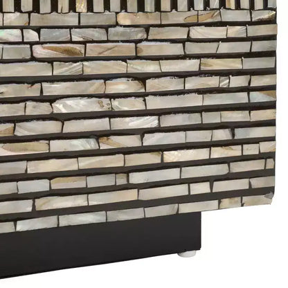 Café Hamza Rectangular Prism - COF1806A - Argent/Noir - Safavieh