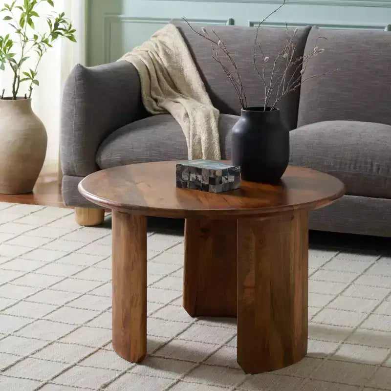 Table basse Bari Wood - COF3701A - Marron foncé - Safavieh