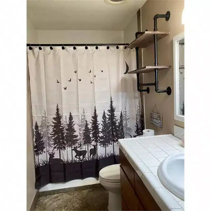Étagère de Douche Murale Industrielle 2 Niveaux, 50,8 cm, en Bois Rustique avec Porte-Serviettes en Fer