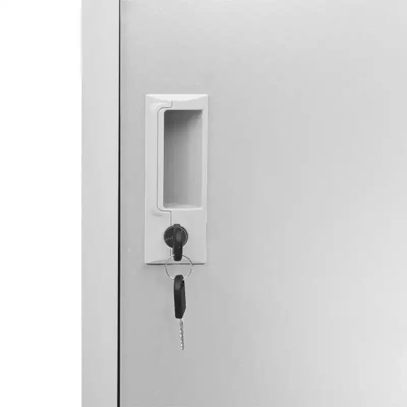 vidaXL Ensemble de 2 casiers Gris clair et rouge Acier Moyen