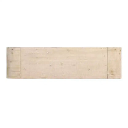 Console incurvée avec 2 tiroirs pour entrée, table d'entrée minimaliste en bois avec rangement pour salon