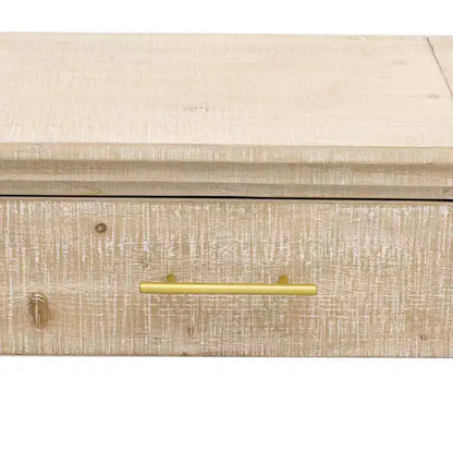 Console incurvée avec 2 tiroirs pour entrée, table d'entrée minimaliste en bois avec rangement pour salon
