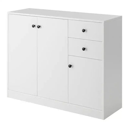 Costway Buffet Cabinet Kitchen Buffet Sideboard w/ 3 Doors & 2 Drawers & Adjustable Shelf