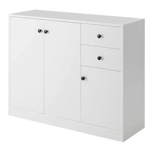 Costway Buffet Cabinet Kitchen Buffet Sideboard w/ 3 Doors & 2 Drawers & Adjustable Shelf