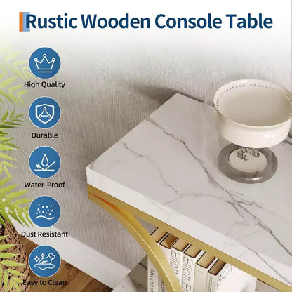 39 tables consoles étroites pour entrée, table de canapé industrielle à 3 niveaux avec base ronde en métal et étagères de rangement pour couloir, foyer