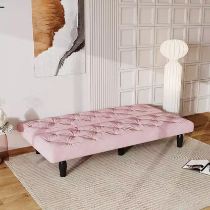 TUYOHW Canapé convertible peu encombrant de 168 cm, canapé-lit en velours avec cadre en bois robuste, causeuse réglable sur 3 positions pour salon