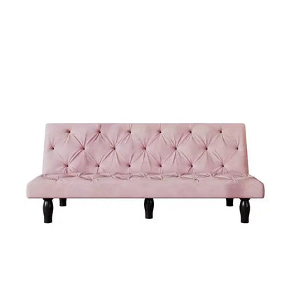 TUYOHW Canapé convertible peu encombrant de 168 cm, canapé-lit en velours avec cadre en bois robuste, causeuse réglable sur 3 positions pour salon