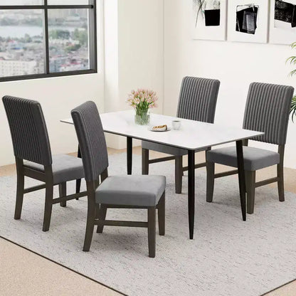 Costway Lot de 4 chaises de salle à manger en velours de style moderne du milieu du siècle