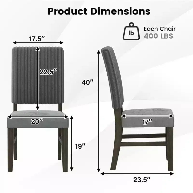 Costway Lot de 4 chaises de salle à manger en velours de style moderne du milieu du siècle