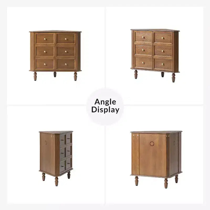Roland 30 H Meuble d'angle à 2 portes avec pieds tournés Lot de 2|ARTFUL LIVING DESIGNS