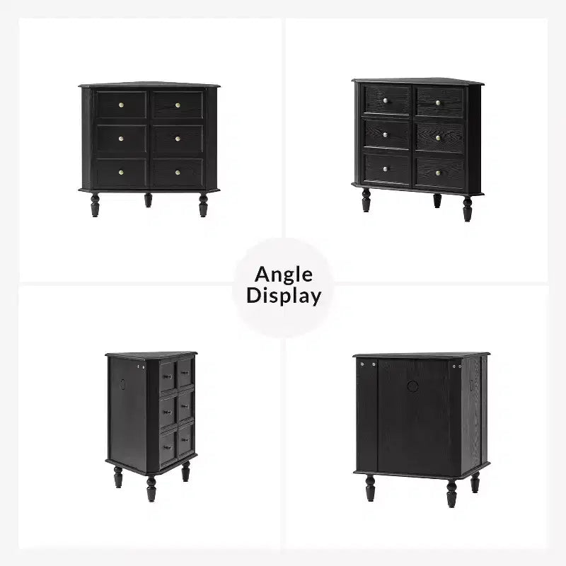 Roland 30 H Meuble d'angle à 2 portes avec pieds tournés Lot de 2|ARTFUL LIVING DESIGNS