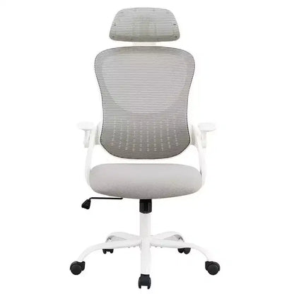 Chaise de Bureau Ergonomique TUYOHW, Chaise de Bureau à Dossier Haut en Maille avec Appui-tête Réglable et Accoudoirs Relevables, Coussin Épais