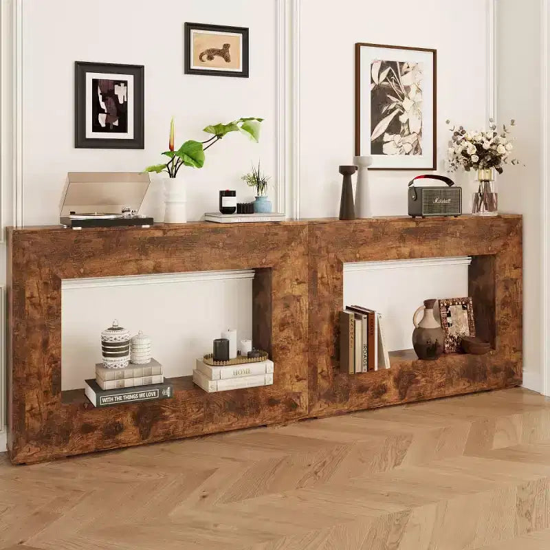 47 Table console étroite de ferme pour salon, couloir - Panipeachy
