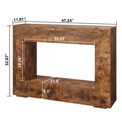 47 Table console étroite de ferme pour salon, couloir - Panipeachy