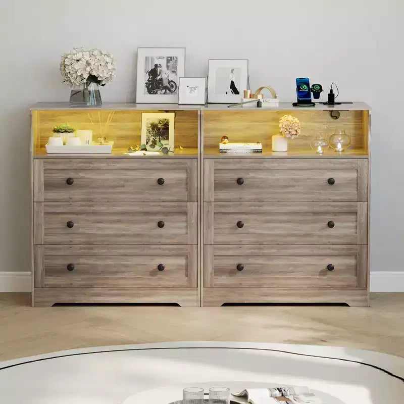 Petite commode en bois à 3 tiroirs, Commode en bois pour chambre à coucher, placard, table de chevet, Commode étroite, 39,9 P x 80 L x 94,5 H cm