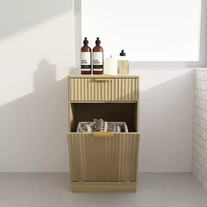 Meuble poubelle basculante Homy Casa avec bac coulissant pour cuisine, entrée ou buanderie