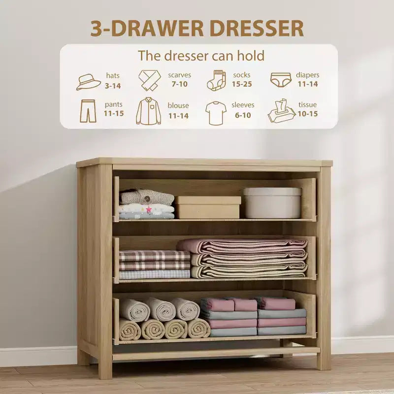 Commode en rotin, commode bohème, commode en bois avec armoire de rangement pour vêtements, organisateur de tiroirs pour chambre à coucher, salon, couloir, chêne naturel