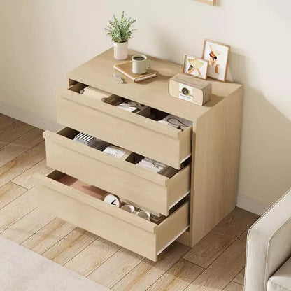 Commode à 3 tiroirs, table de chevet en chêne naturel à 3 tiroirs avec grand rangement, petite table d'appoint de chevet moderne pour salon, chambre d'enfant, entrée