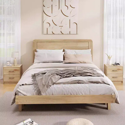 Costway Lot de 2 tables de chevet modernes à 2 tiroirs avec rangement pour salon et chambre à coucher