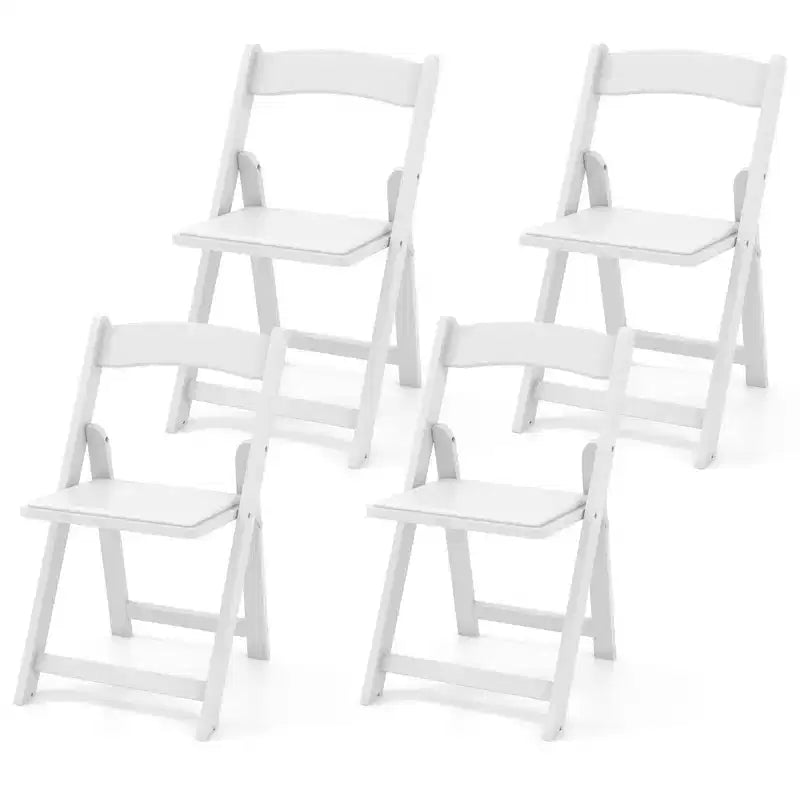 Lot de 8 chaises de salle à manger Costway avec pieds en bois d'hévéa et assise rembourrée pour maison, bureau, événements