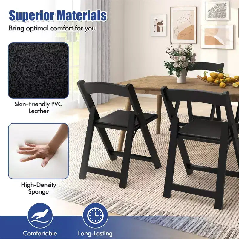 Lot de 8 chaises de salle à manger Costway avec pieds en bois d'hévéa et assise rembourrée pour maison, bureau, événements