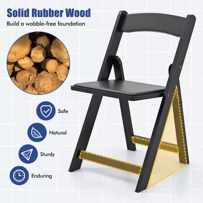 Lot de 8 chaises de salle à manger Costway avec pieds en bois d'hévéa et assise rembourrée pour maison, bureau, événements