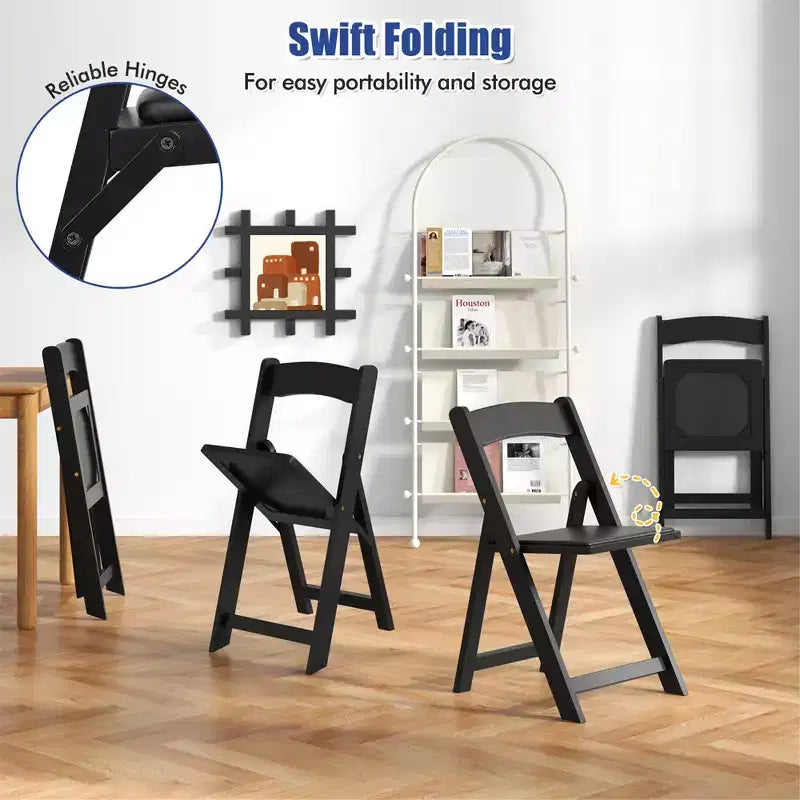 Lot de 8 chaises de salle à manger Costway avec pieds en bois d'hévéa et assise rembourrée pour maison, bureau, événements