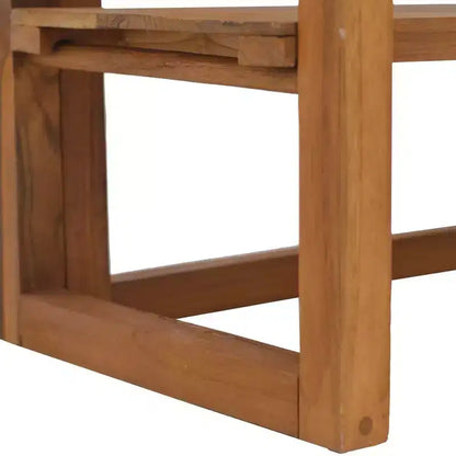 vidaXL Meuble étagère de rangement en bois de teck massif - 120 cm