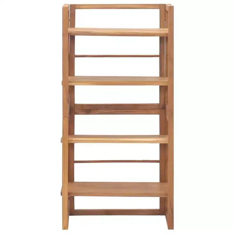 vidaXL Meuble étagère de rangement en bois de teck massif - 120 cm