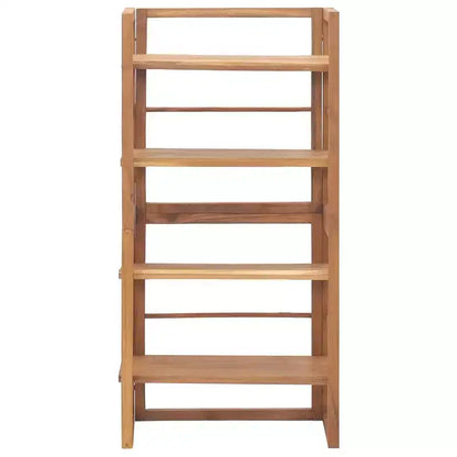 vidaXL Meuble étagère de rangement en bois de teck massif - 120 cm